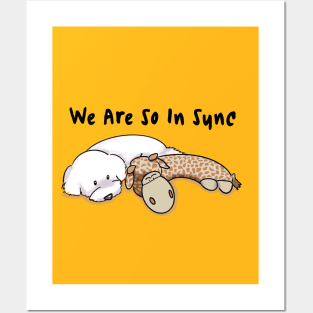 Bichon Frise Dog Cartoon Posters and Art